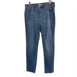Madewell light wash high rise skinny jeans